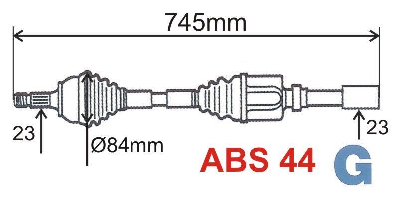 T5750 Z POLOOSA.R MEGANE 1.9DCI ABS44 PRAVÁ